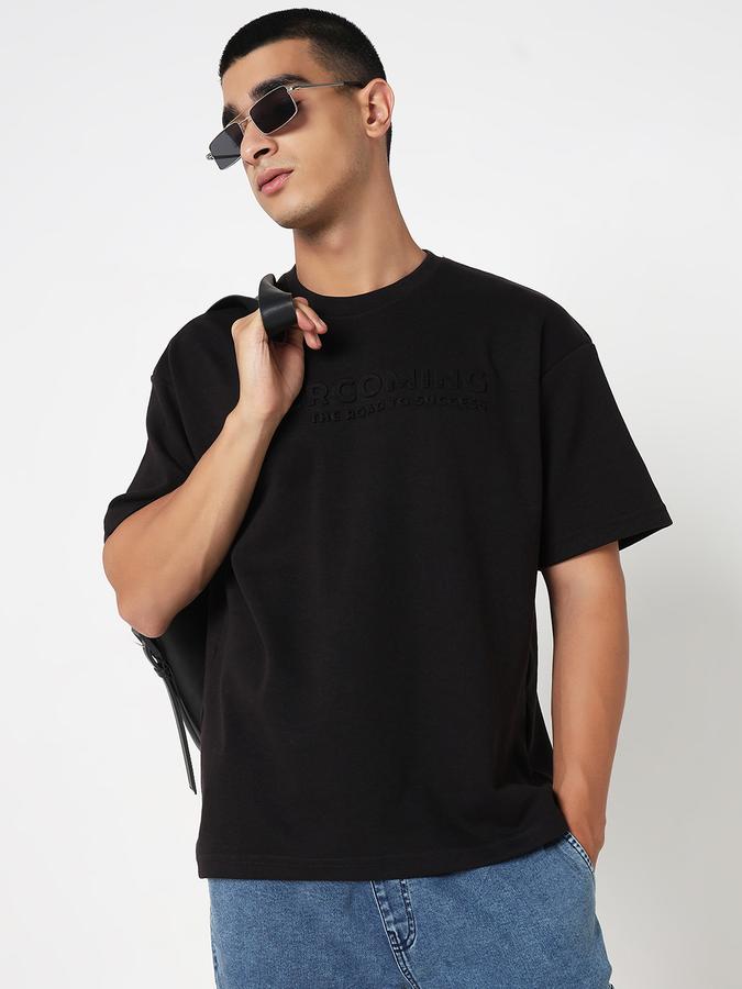R&B MENS INTERLOCK EMBOShort SleevesED TEE, LOOSE FIT