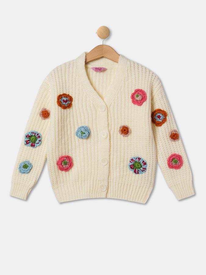 R&B Girls White Cardigan