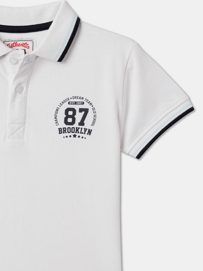 Boys Relaxed Fit Polo T-Shirt image number 3