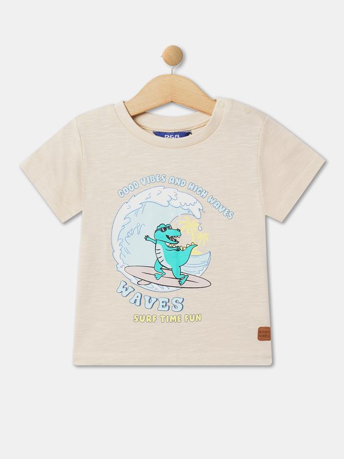 Boys Relaxed Fit Round-Neck T-Shirt image number 0