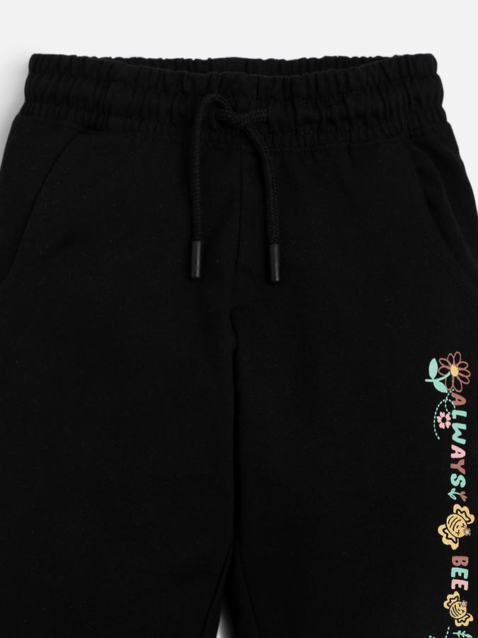 Boys Regular Fit Graphic Drawstring Waist Trouser