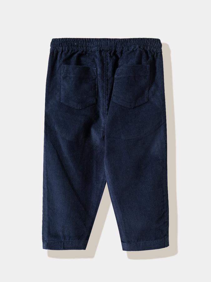 Boys Cotton Regular Fit Drawstring Waist Open Hem Track Pants