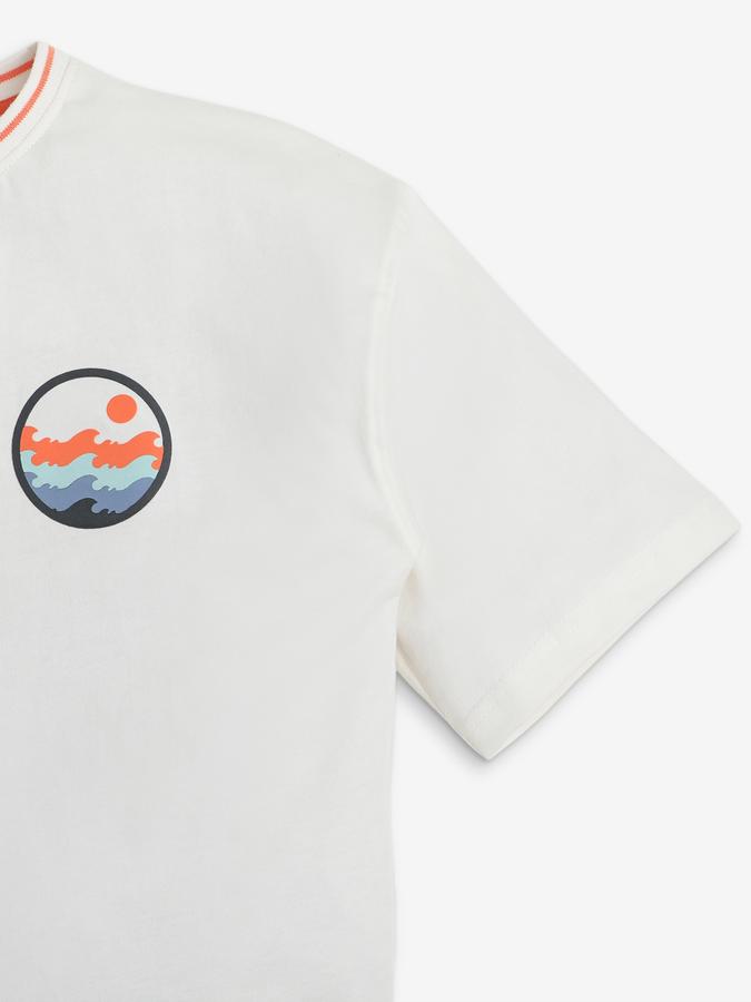 Boys Graphic Print Regular Fit Crew-Neck T-Shirt image number 2