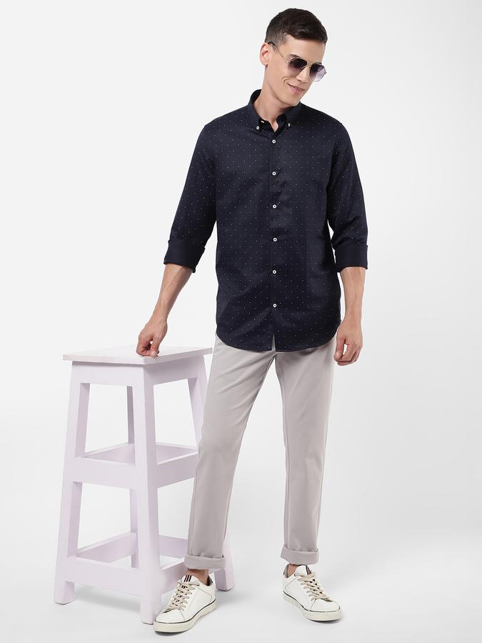 R&B Blue Men Formal Shirts image number 1