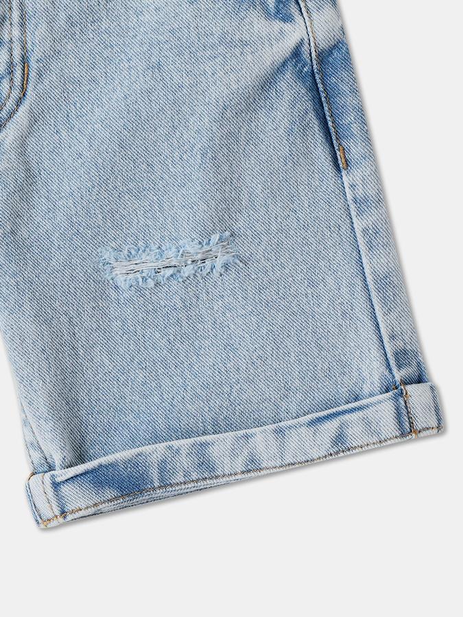 R&B BOYS Solid Denim Shorts image number 3
