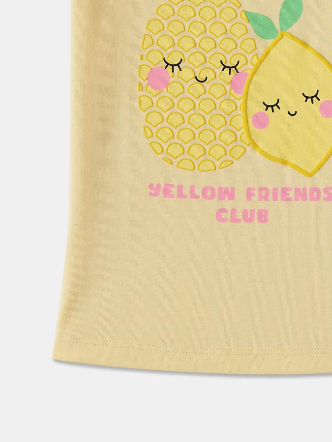 R&B Girls Graphic Print Pure Cotton Regular T Shirt image number 3