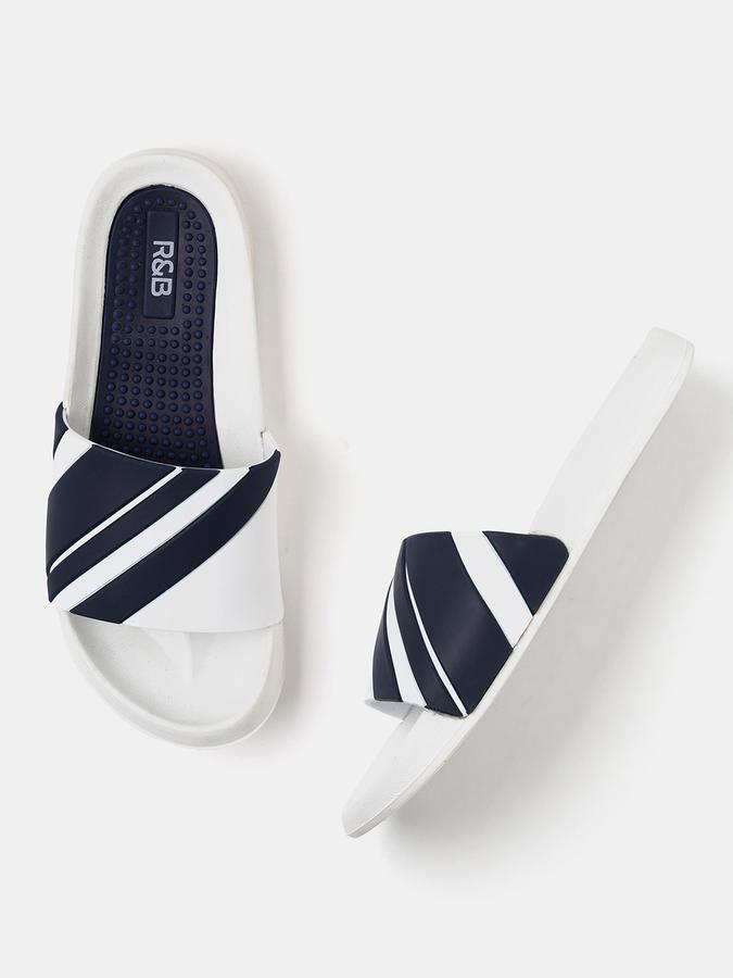 R&B Men Striped Sliders image number 0