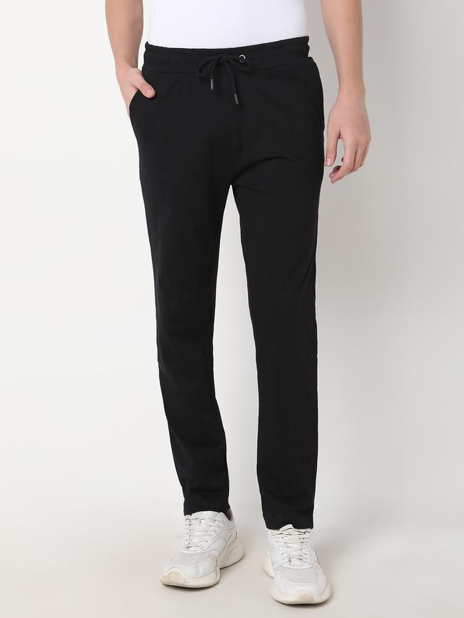 Men Joggers with Drawstring Waist & Insert Pockets image number 0