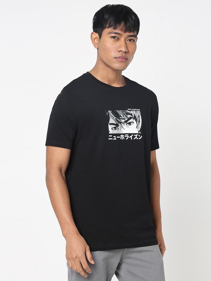 Printed Men Round Neck T-Shirt image number 3