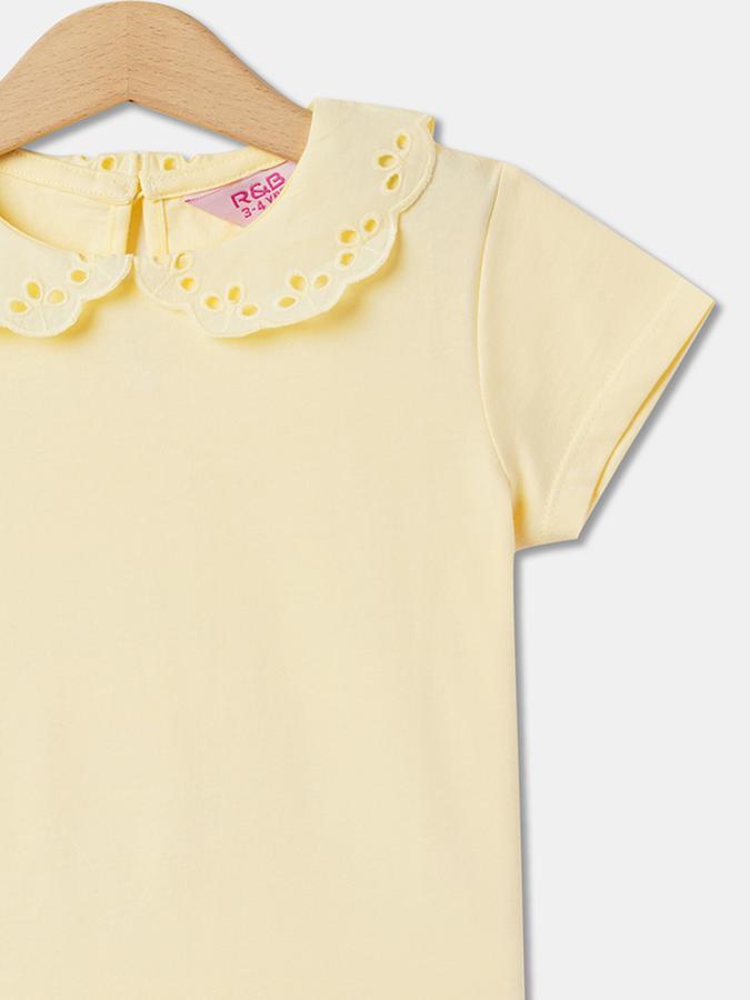 Round-Neck Top with Short Sleeves image number 2
