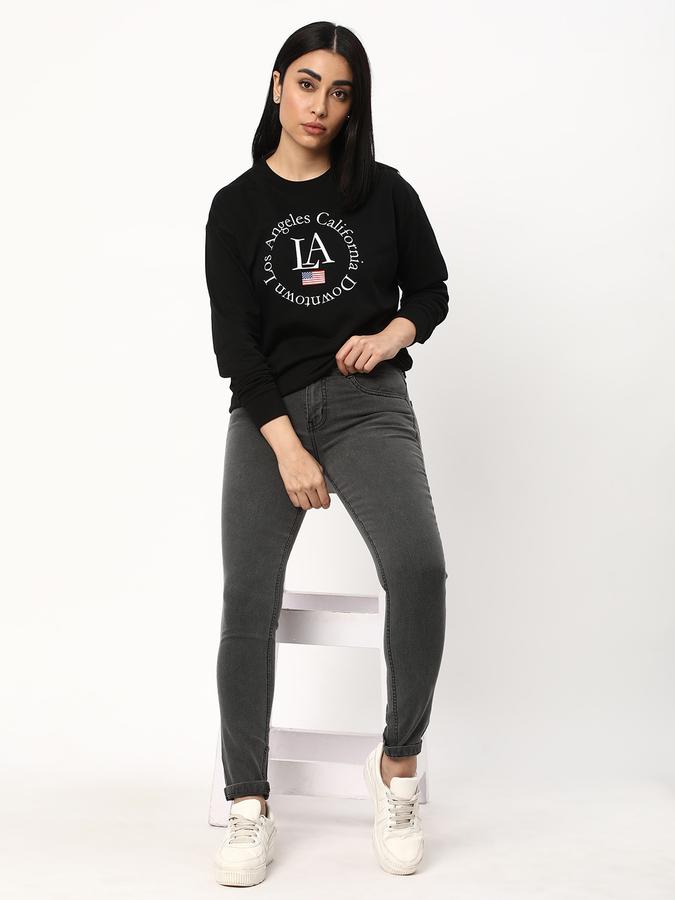 Women Stretch Denim Skinny Fit Mid Rise Dyed Wash Jeans