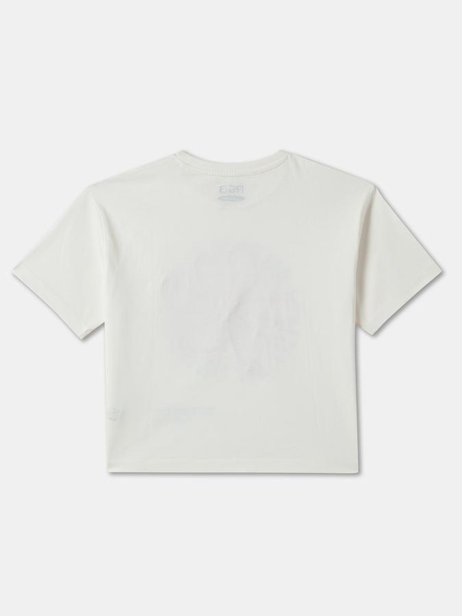 Girls Graphic Print Pure Cotton Regular T Shirt image number 1