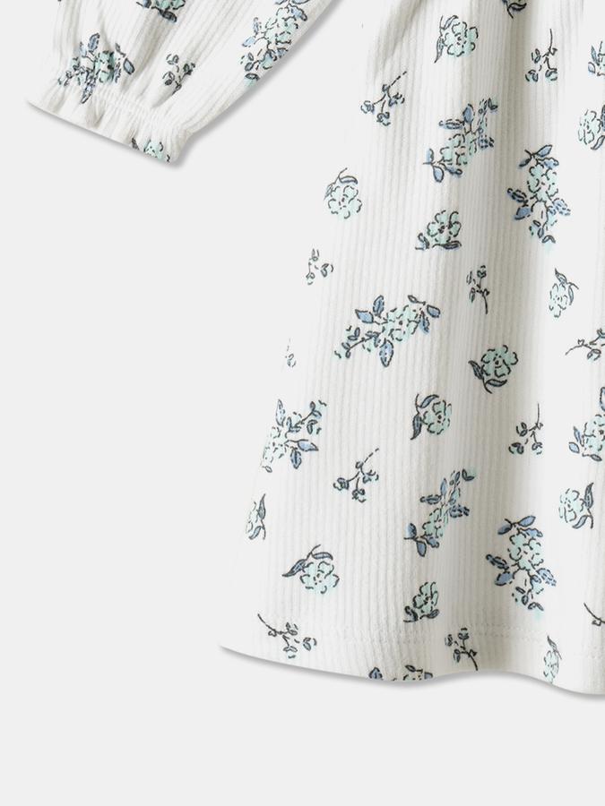 Girls Cotton Regular Fit Round Neck Printed Dress