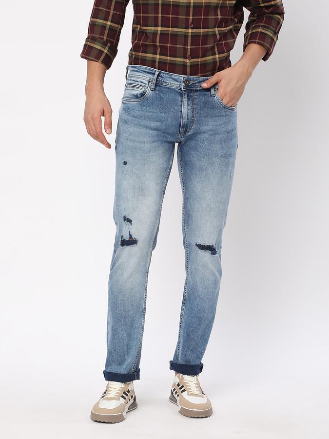 R&B Men's Fashion Slim Fit Jeans image number 0