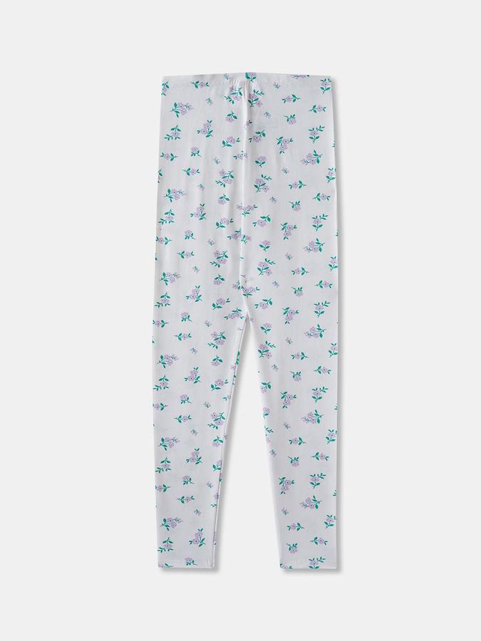 Girls All Over Printed Slim Fit Pull On Legging