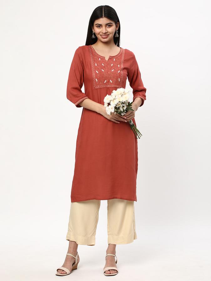 Women Solid Kurta image number 1