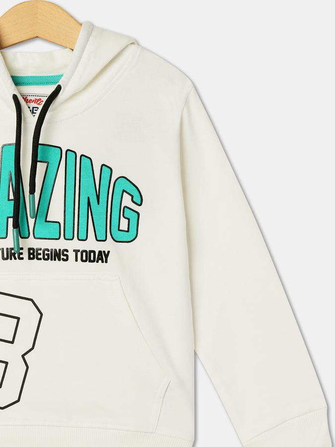 Boys Cotton Regular Fit Hooded Graphic Hoodie