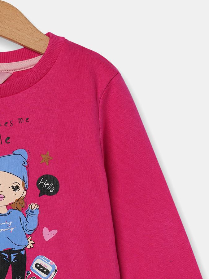 R&B Girls Purple Sweatshirt image number 2
