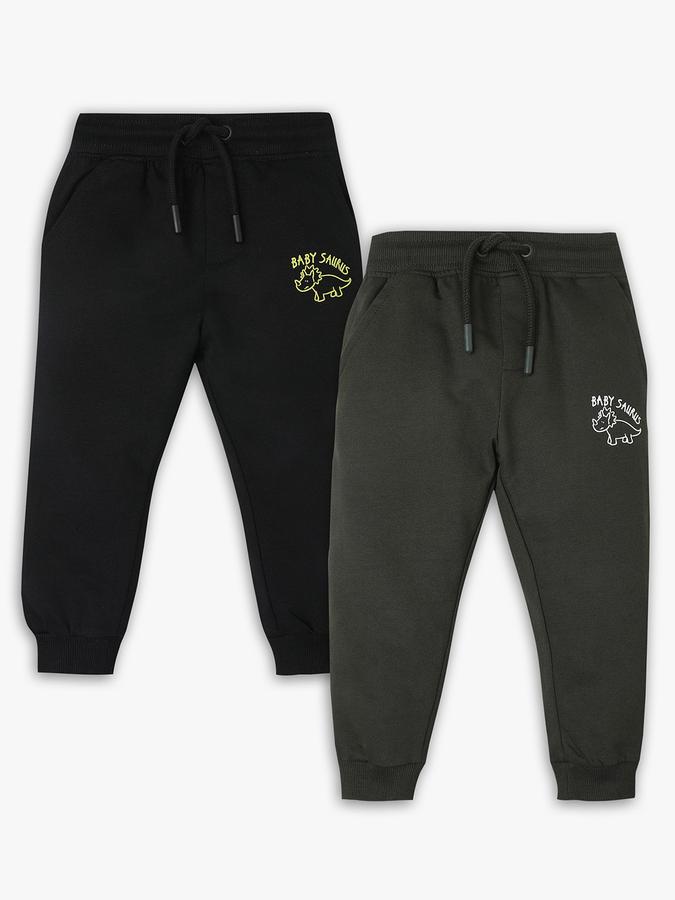 Pack of 2 Infant Boys Solid Pants