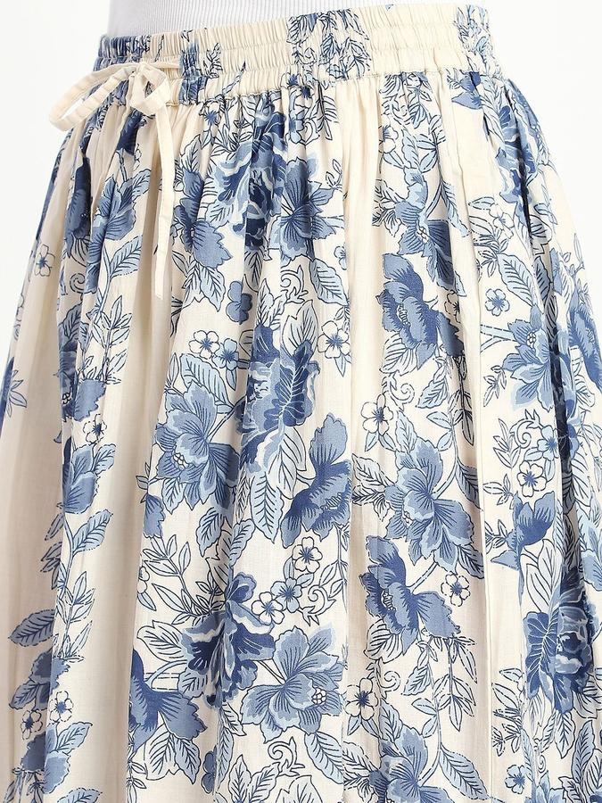 Women Cotton Maxi A-Line Skirt