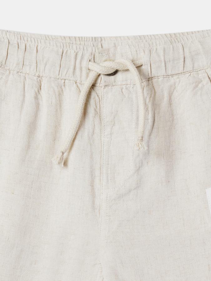 Boys Blend Straight Fit Button Waist Clean Hem Trousers