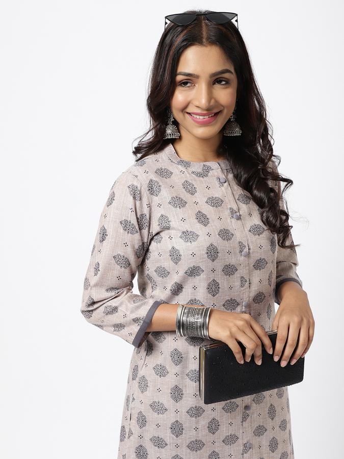 R&B Women Grey Kurtas image number 0