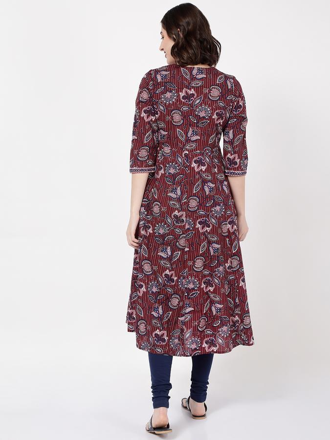 Women Printed A-Line Kurta image number 3