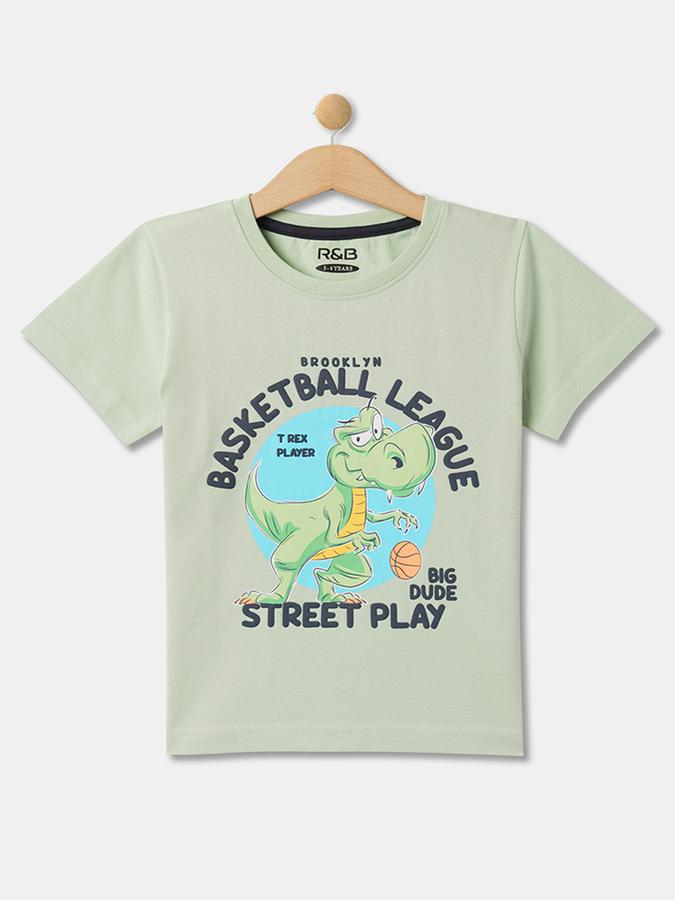 Boys Relaxed Fit Round-Neck T-Shirt image number 0