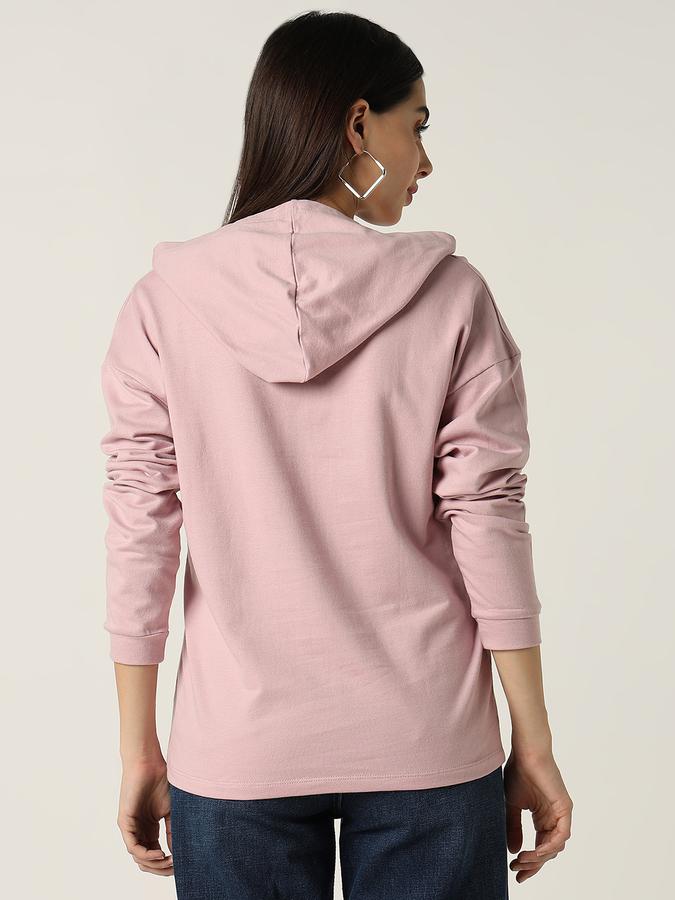 R&B Women Lilac Character Graphic Hoodie