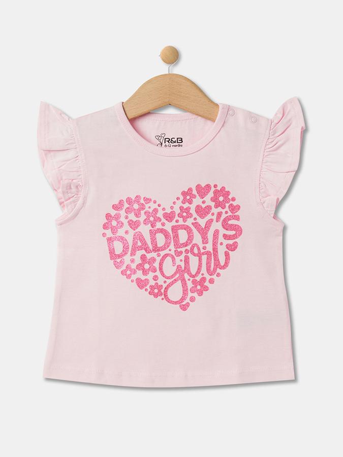 Girls Graphic Print Regular Print Round-Neck T-Shirt image number 0