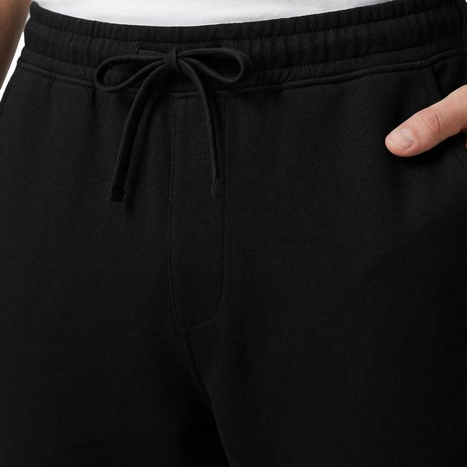 R&B Black Solid Men Regular Fit Trousers