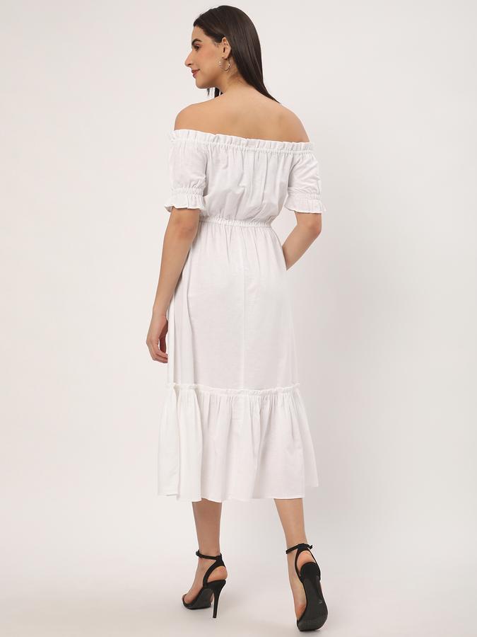 Women Off Shoulder A-Line Dress image number 2