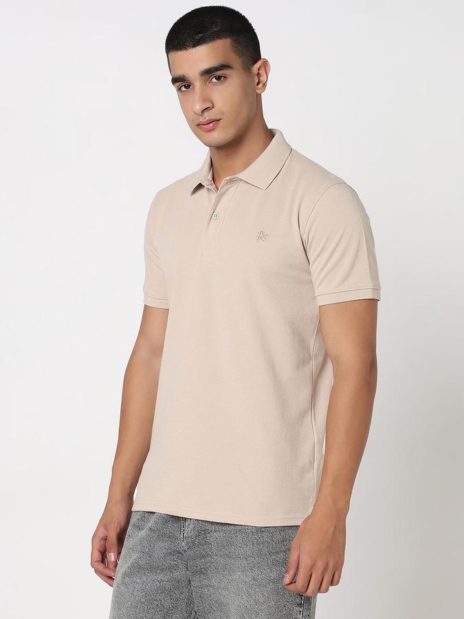 MENS Short Sleeves SOLID POLO WITH DTM EMBROIDERY- DRY FIT image number 2