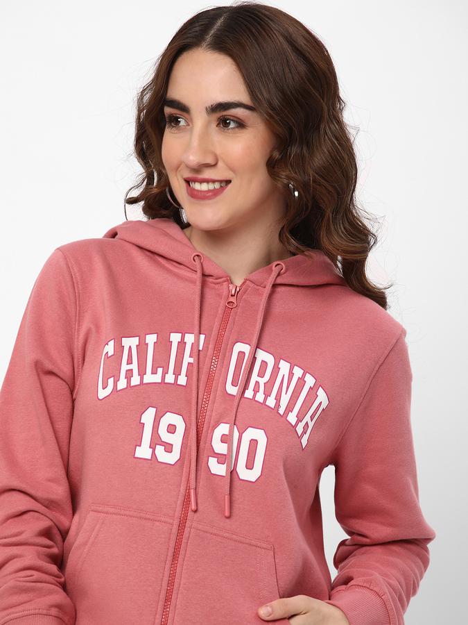 Women Typographic Print Hoodie