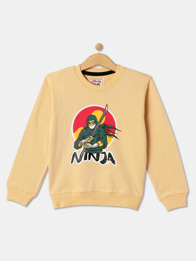 Boys Typographic Print Crew-Neck Sweatshirt image number 0