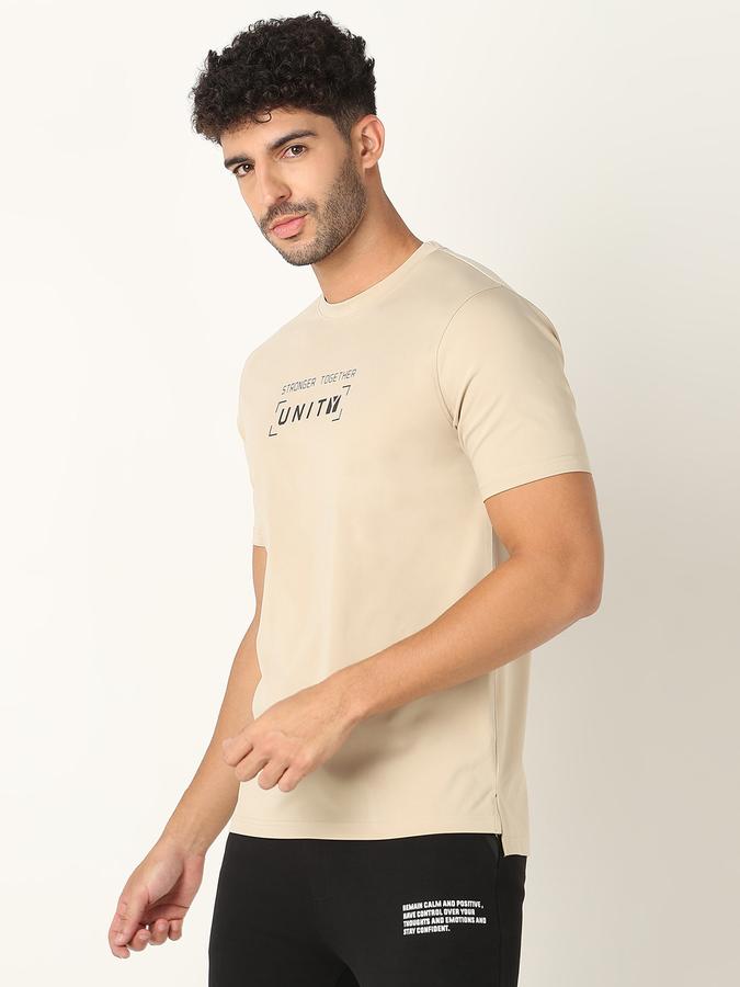 Men Printed Regular Fit Round-Neck T-Shirt image number 1