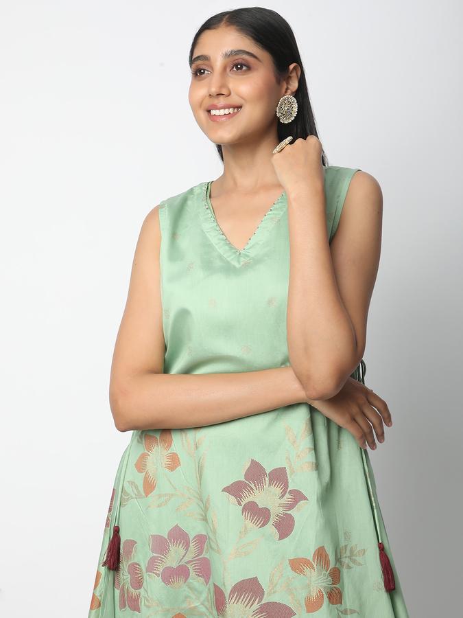 Women Viscose Printed A-Line Ethnic Dress