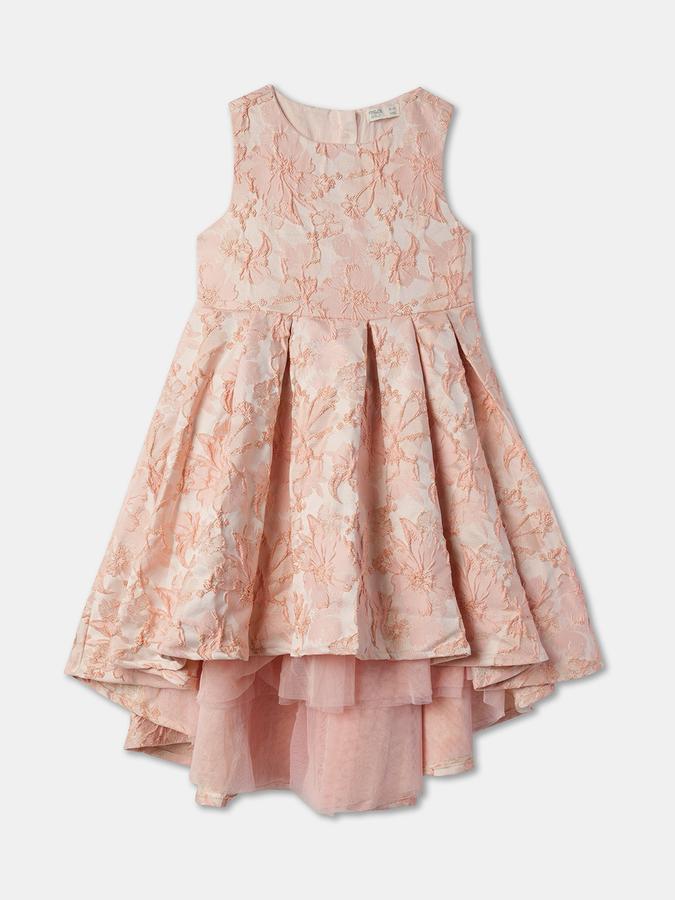 Girls Embroidered A-Line Dress image number 0