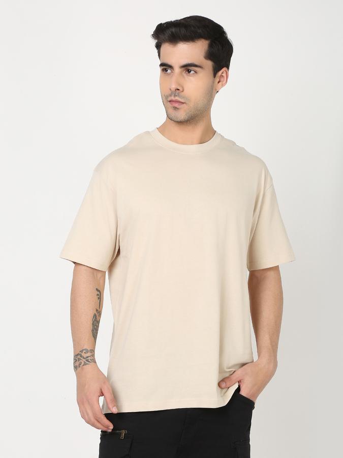 Men Oversized Crew-Neck T-Shirt image number 0