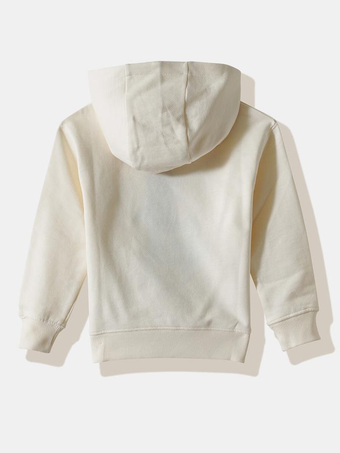 Boys Cotton Relaxed Fit Hooded Graphic Applique Hoodie