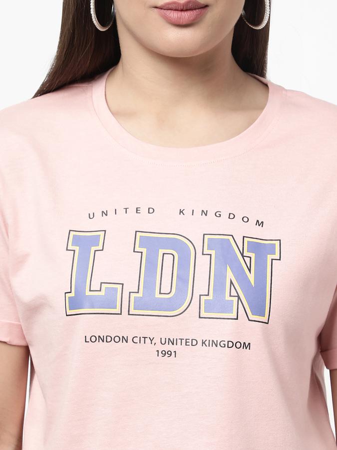 R&B Women's Printed Crop T-Shirt image number 3