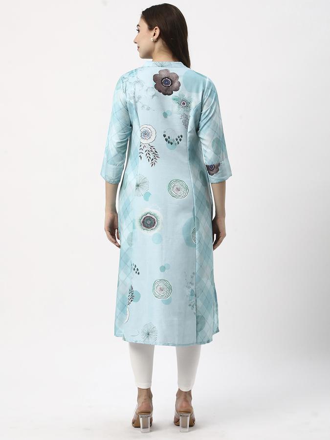 Women Printed V-Neck Kurtas image number 2