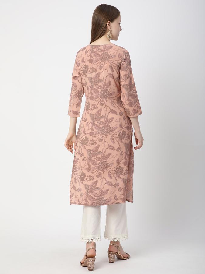 Women Printed Straight Kurta image number 2