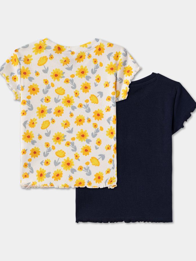 Baby Girls Printed Pure Cotton Regular T Shirt image number 1