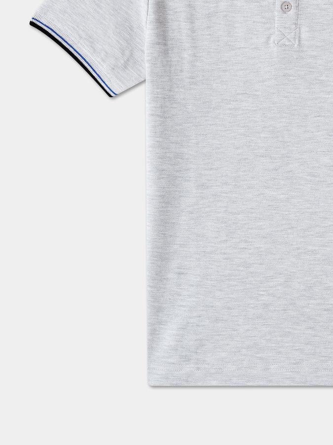 Boys Regular Fit Short Sleeve Polo Collar T-Shirt