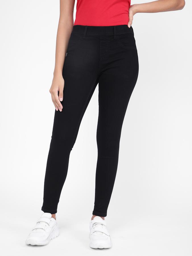 R&B Women Black Jeggings