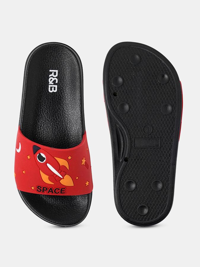 Boys Space Printed Slides Flip-Flops image number 3