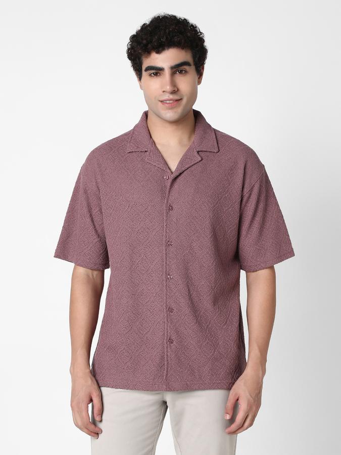 R&B Men's Mauve Shirt