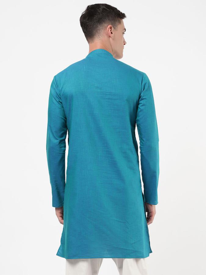 R&B Men Blue Kurtas image number 2