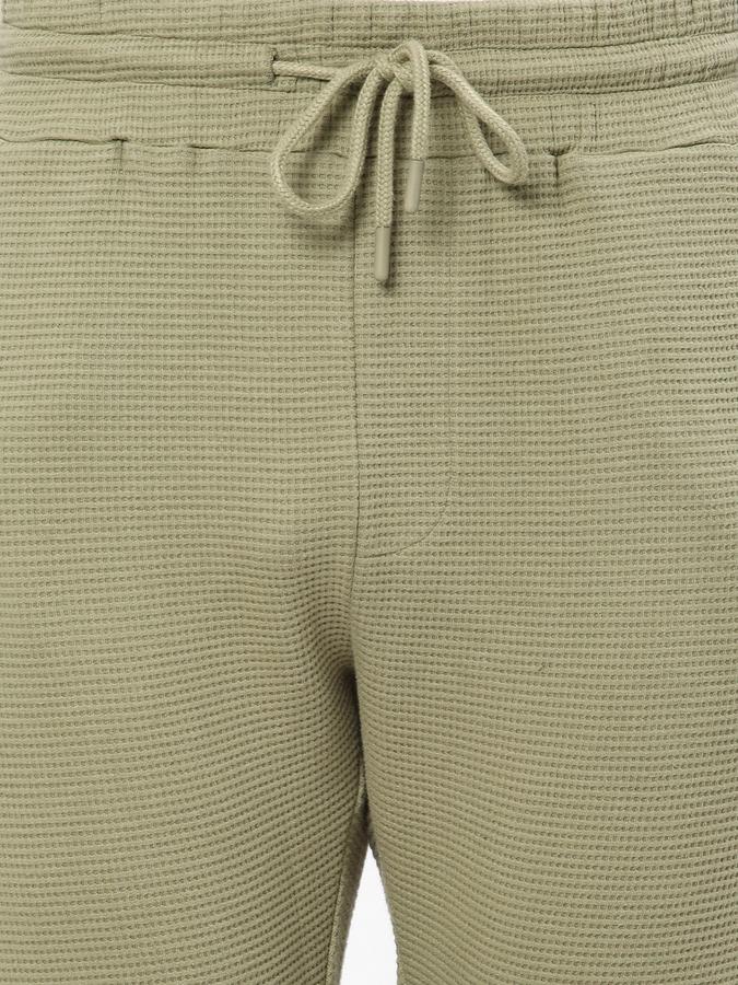 Men Flat-Front Straight Fit Jogger Pants image number 3